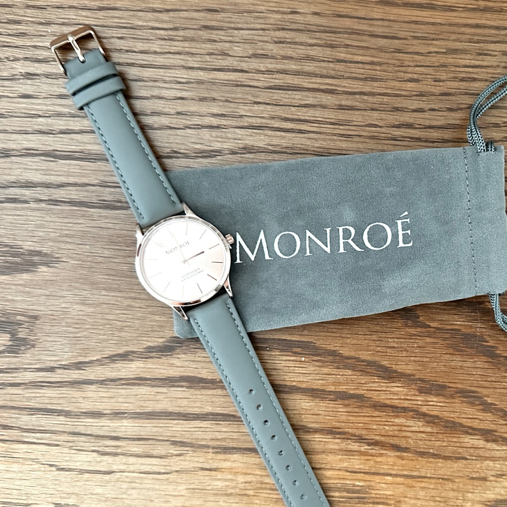 New!! Monroe Rose Gold and Grey Watch - Picture 3 of 4